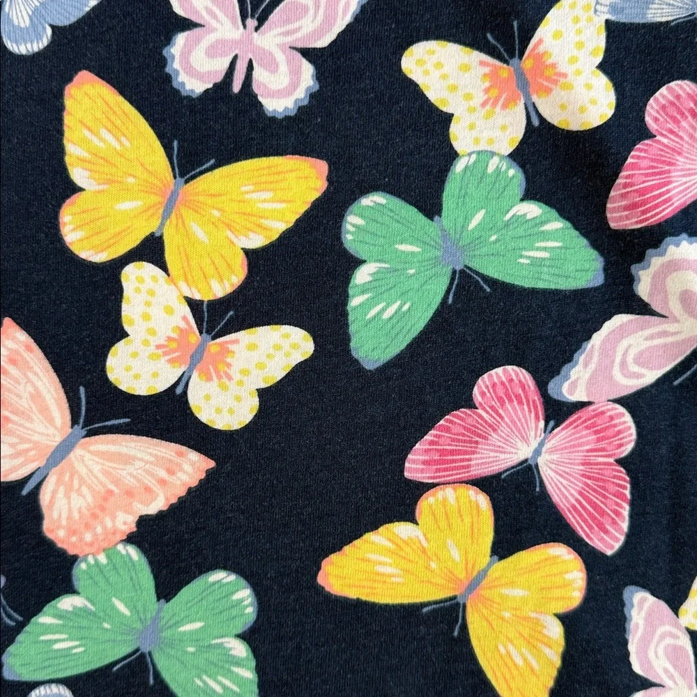 Wonder Nation | Butterfly Print Sleeveless Play Dress Blue/Multicolor (L 10-12) - Picture 4 of 13